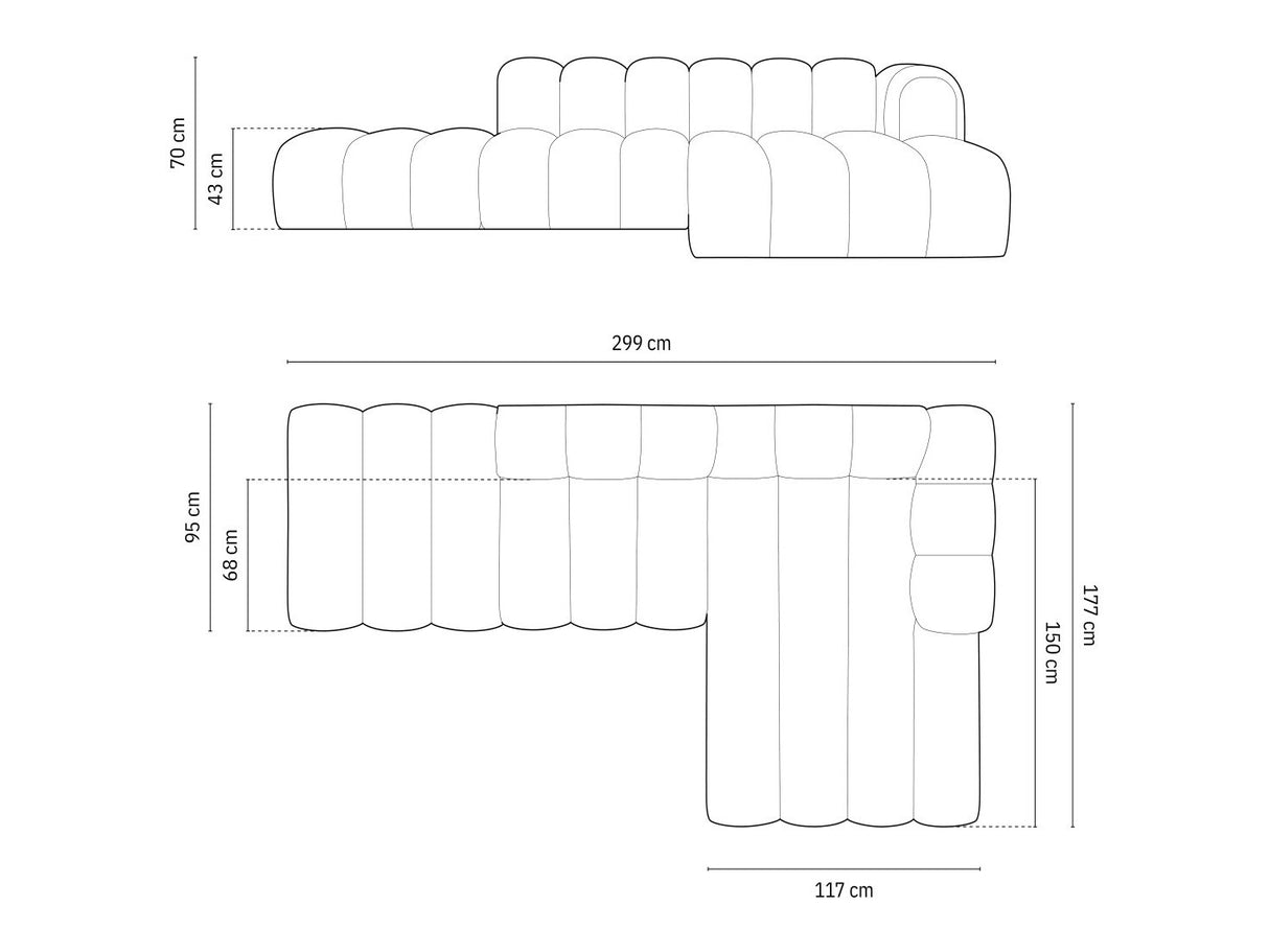Stūra dīvāns 592448