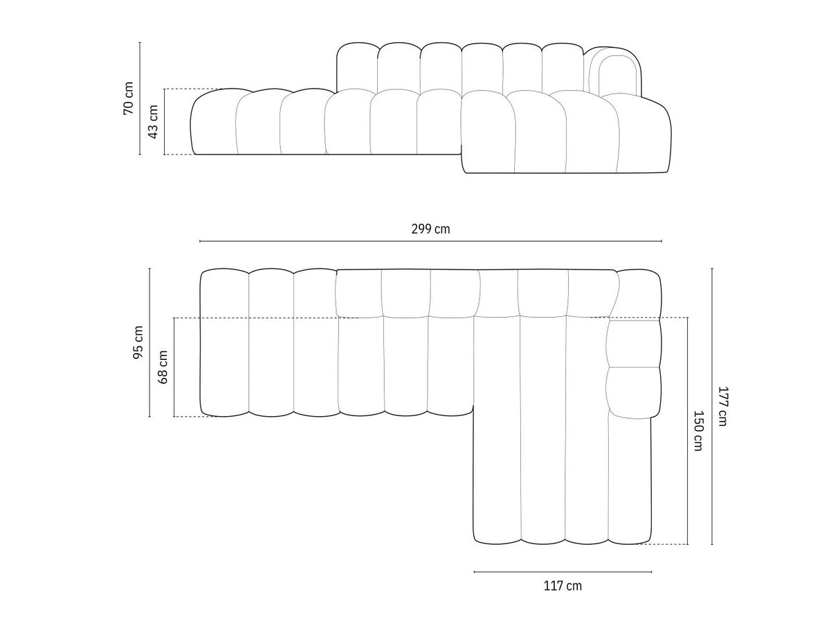 Stūra dīvāns 592448