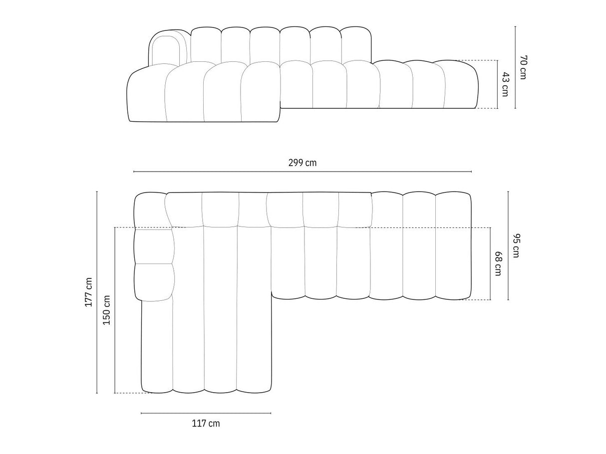 Stūra dīvāns 592448