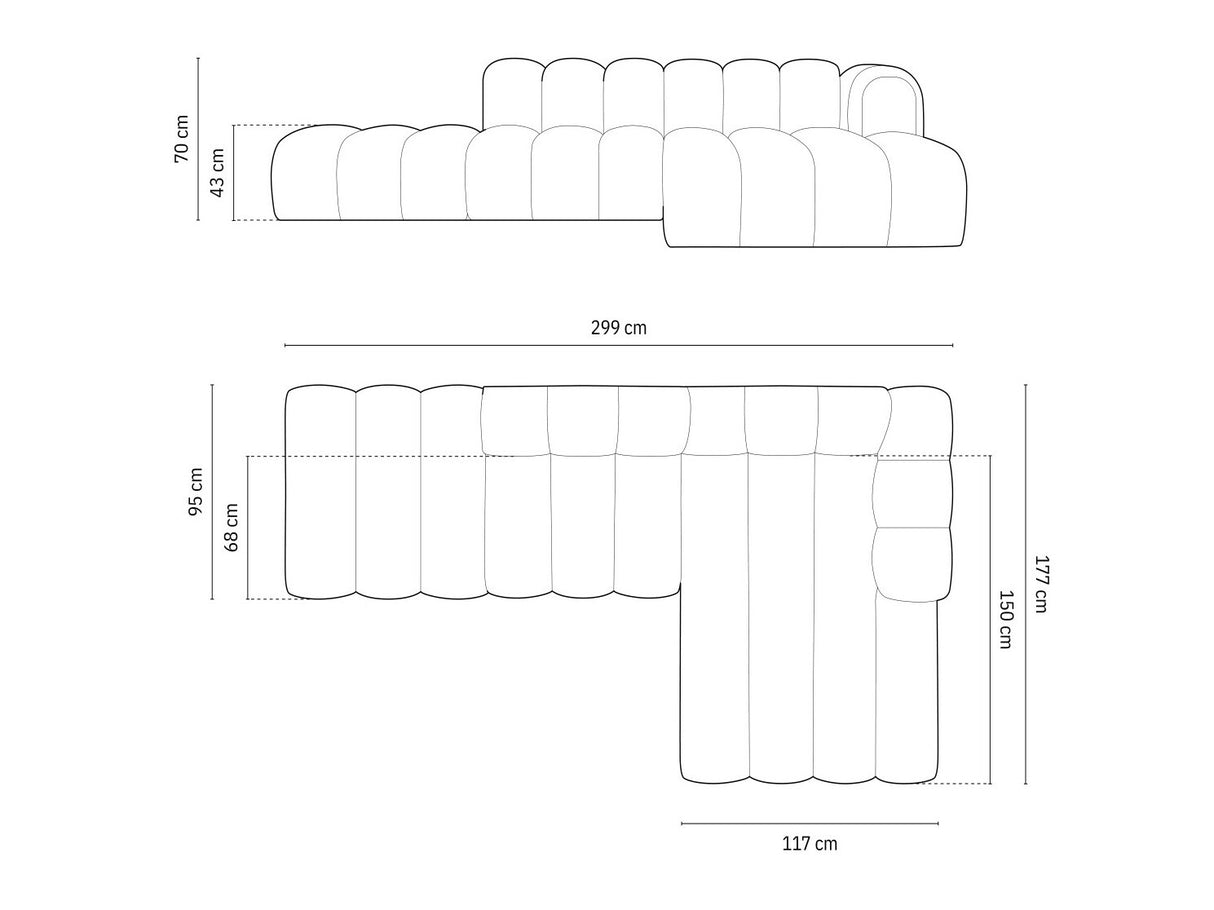 Stūra dīvāns 592448