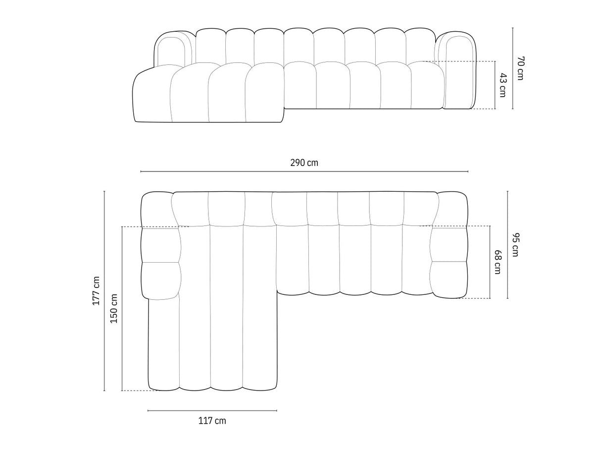 Stūra dīvāns 592563