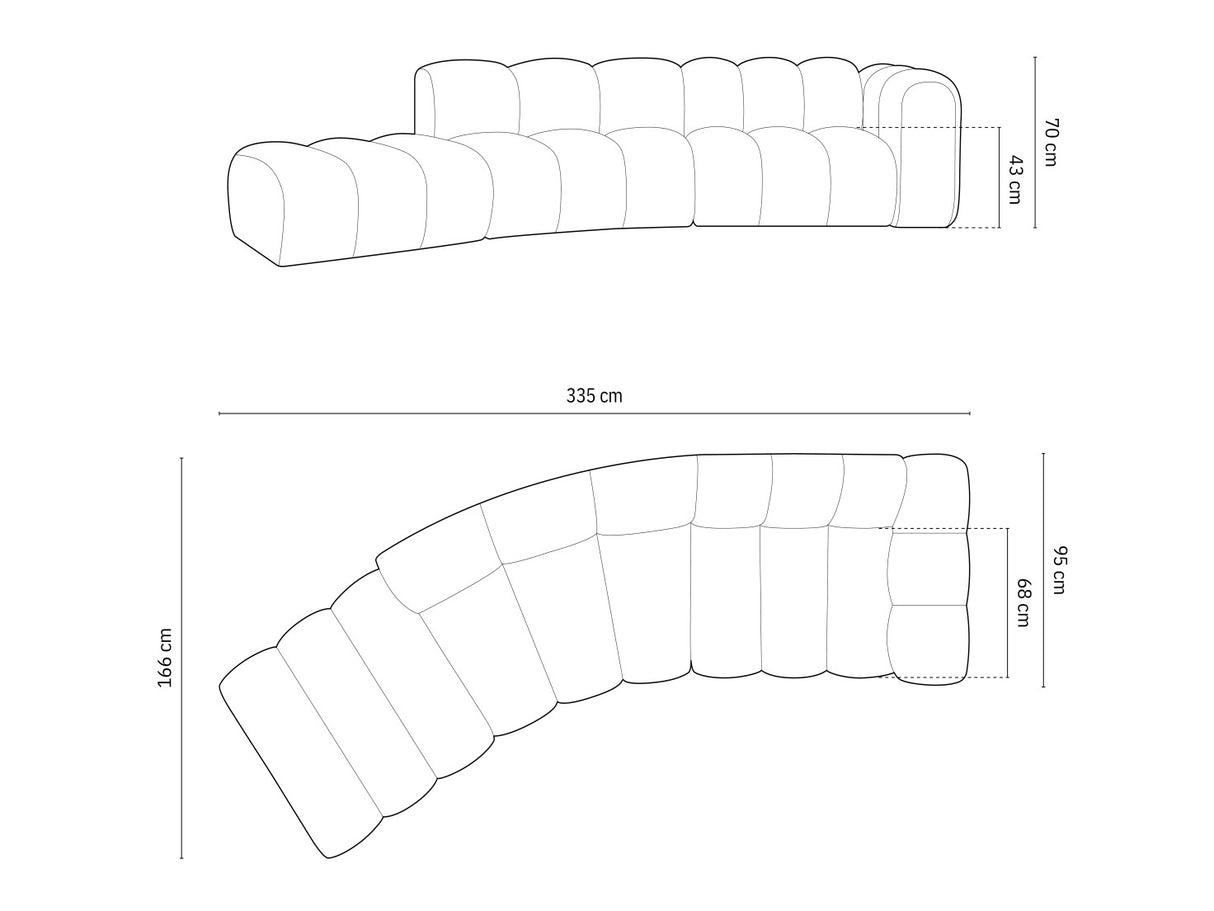 Moduļu stūra dīvāns 592648