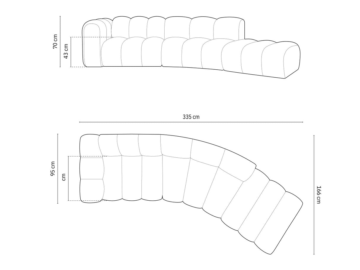 Moduļu stūra dīvāns 592648