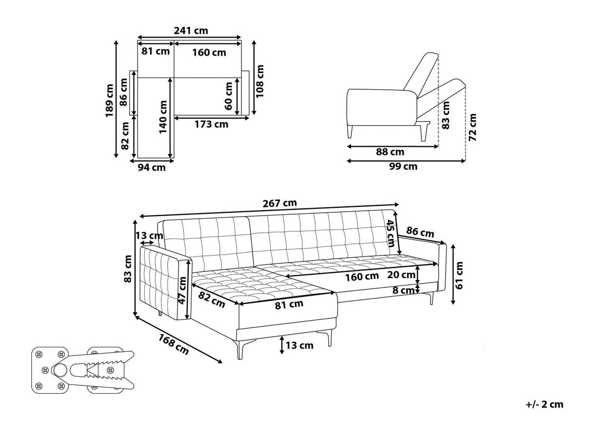 Stūra dīvāns 592694