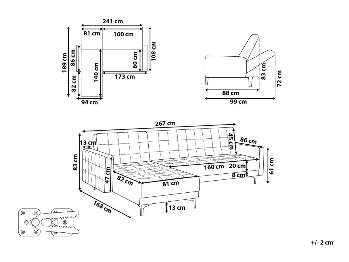 Stūra dīvāns 592694