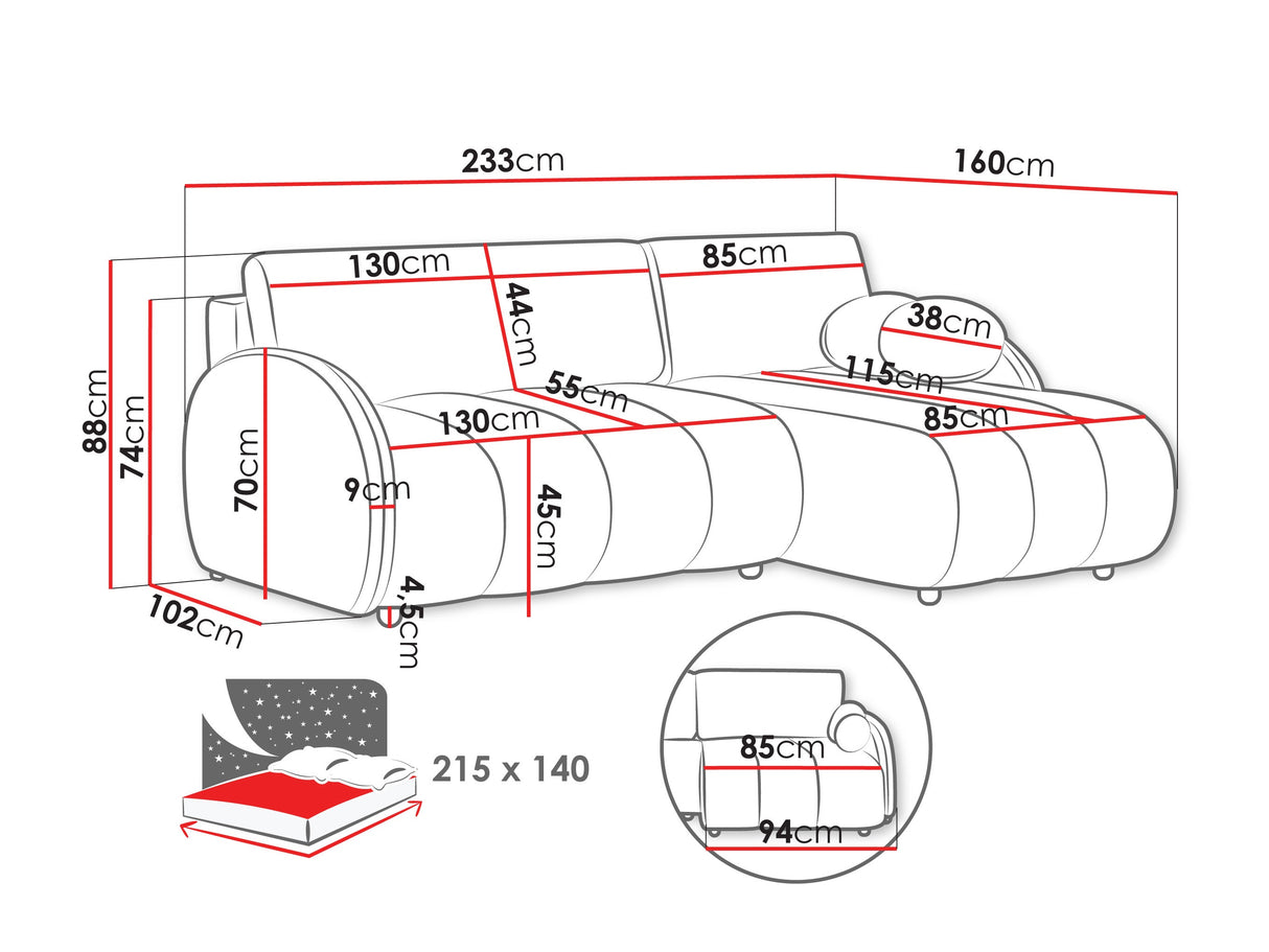 Stūra dīvāns 593423