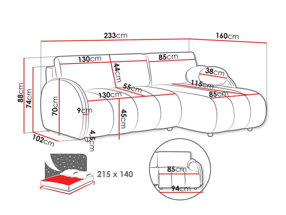 Stūra dīvāns 593423