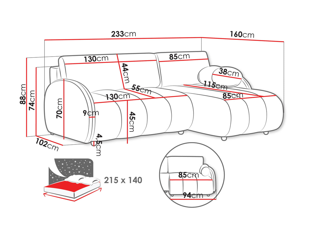 Stūra dīvāns 593423