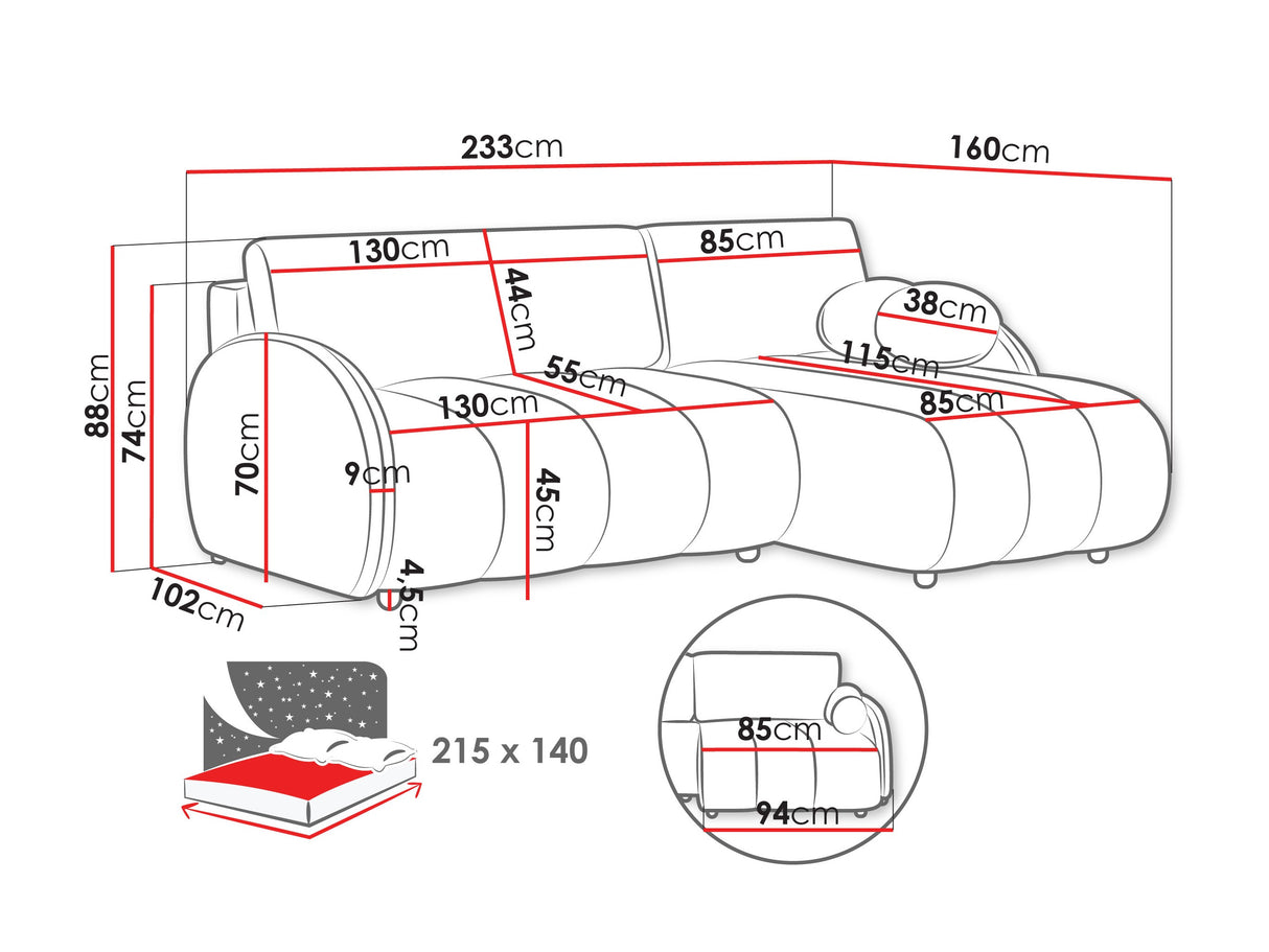 Stūra dīvāns 593423