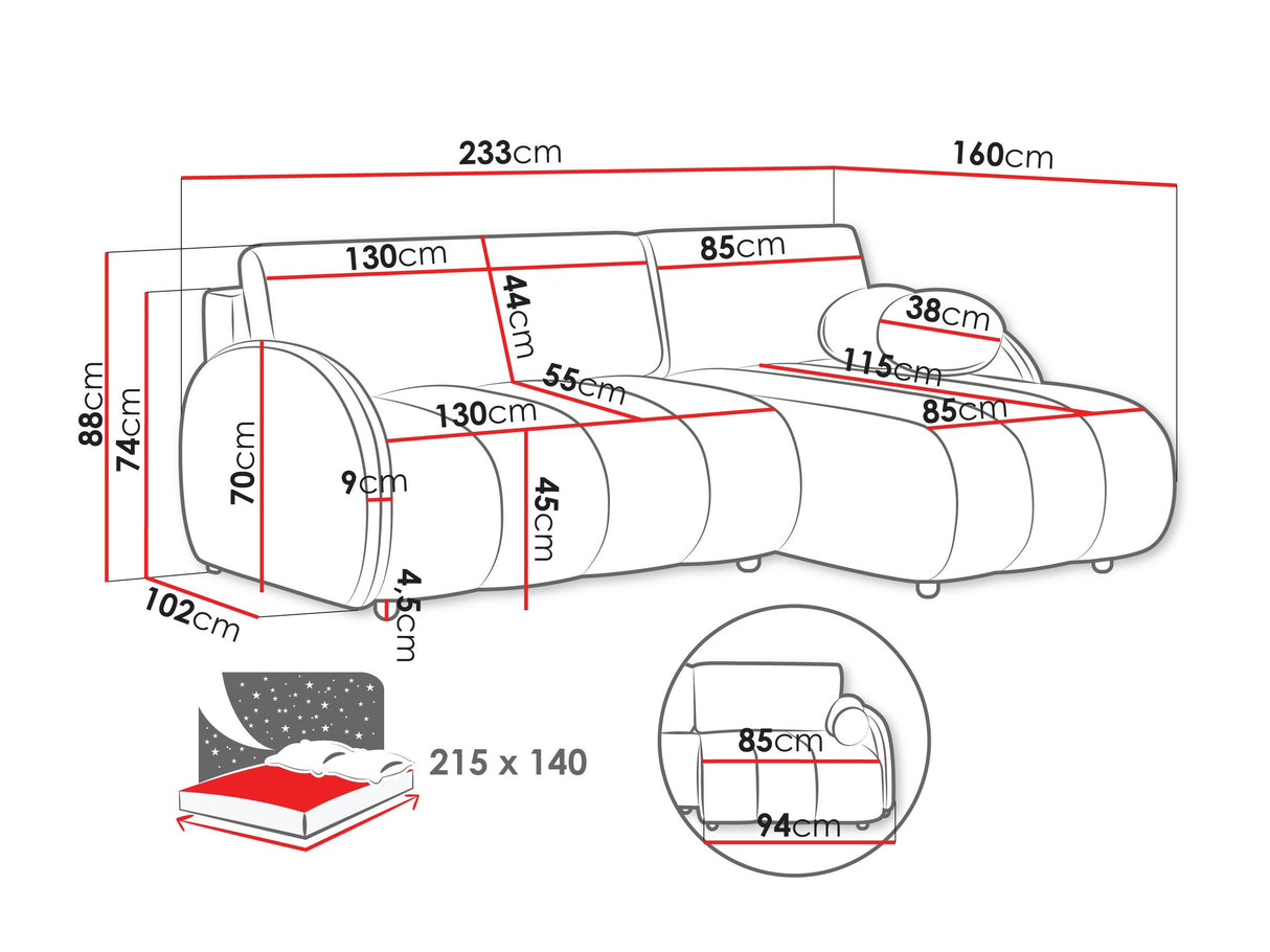 Stūra dīvāns 593423
