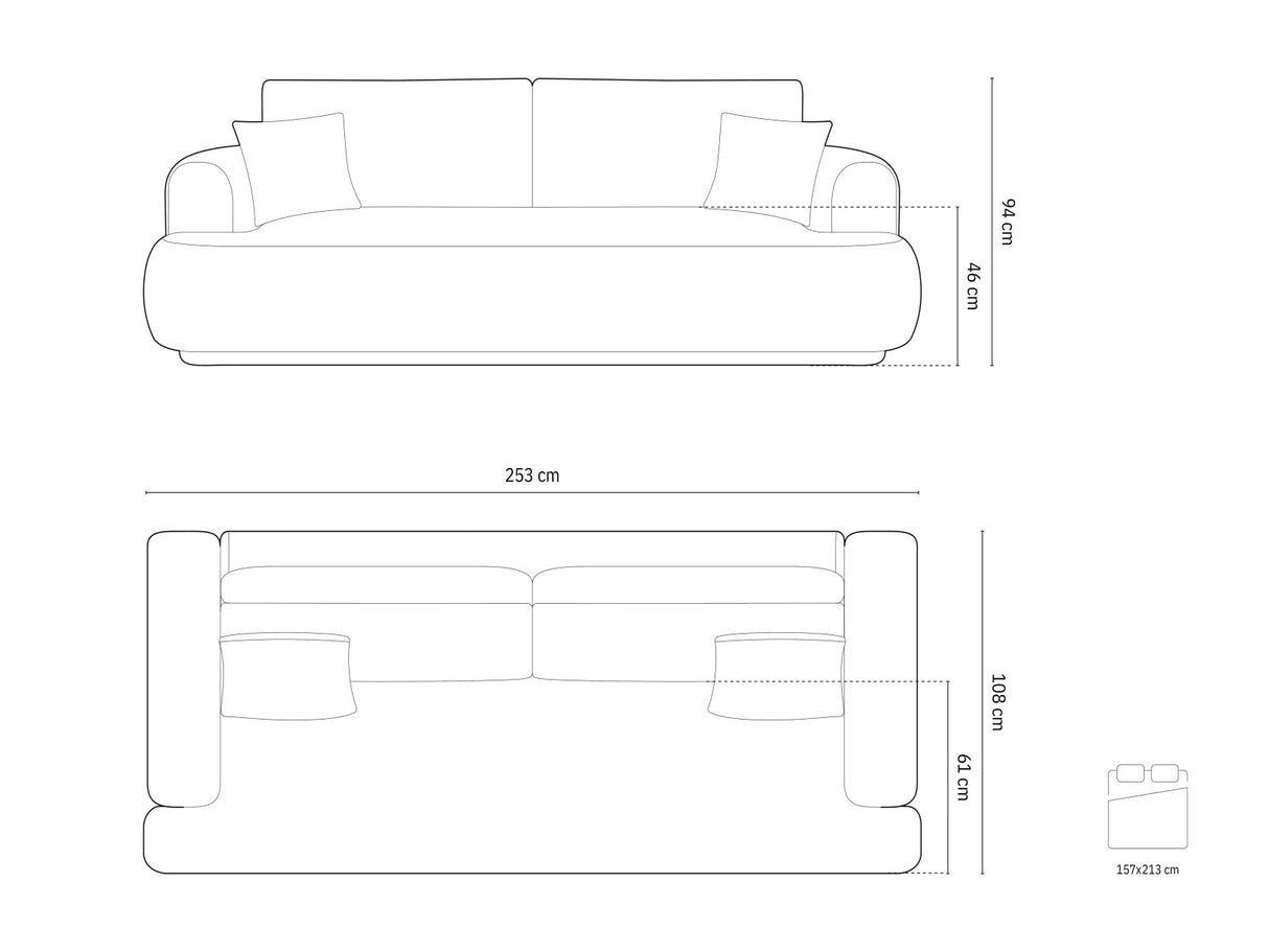 Dīvāns gulta 593717