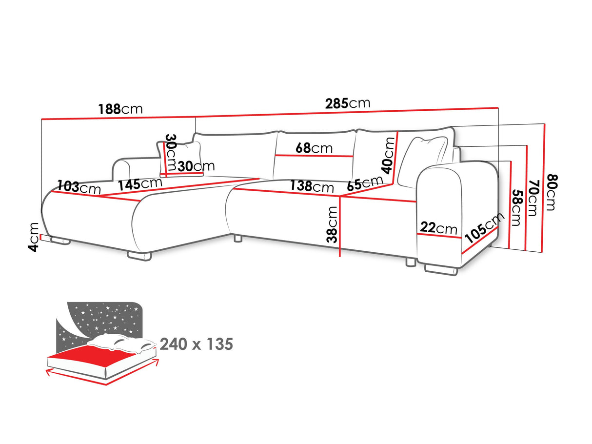 Stūra dīvāns 580866