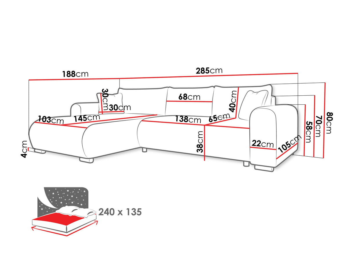 Stūra dīvāns 580866