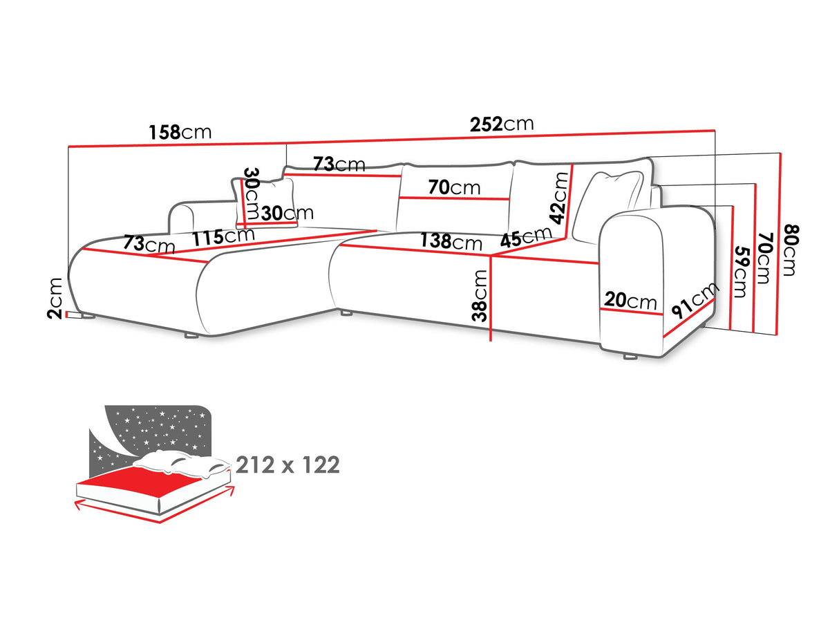 Stūra dīvāns 594049