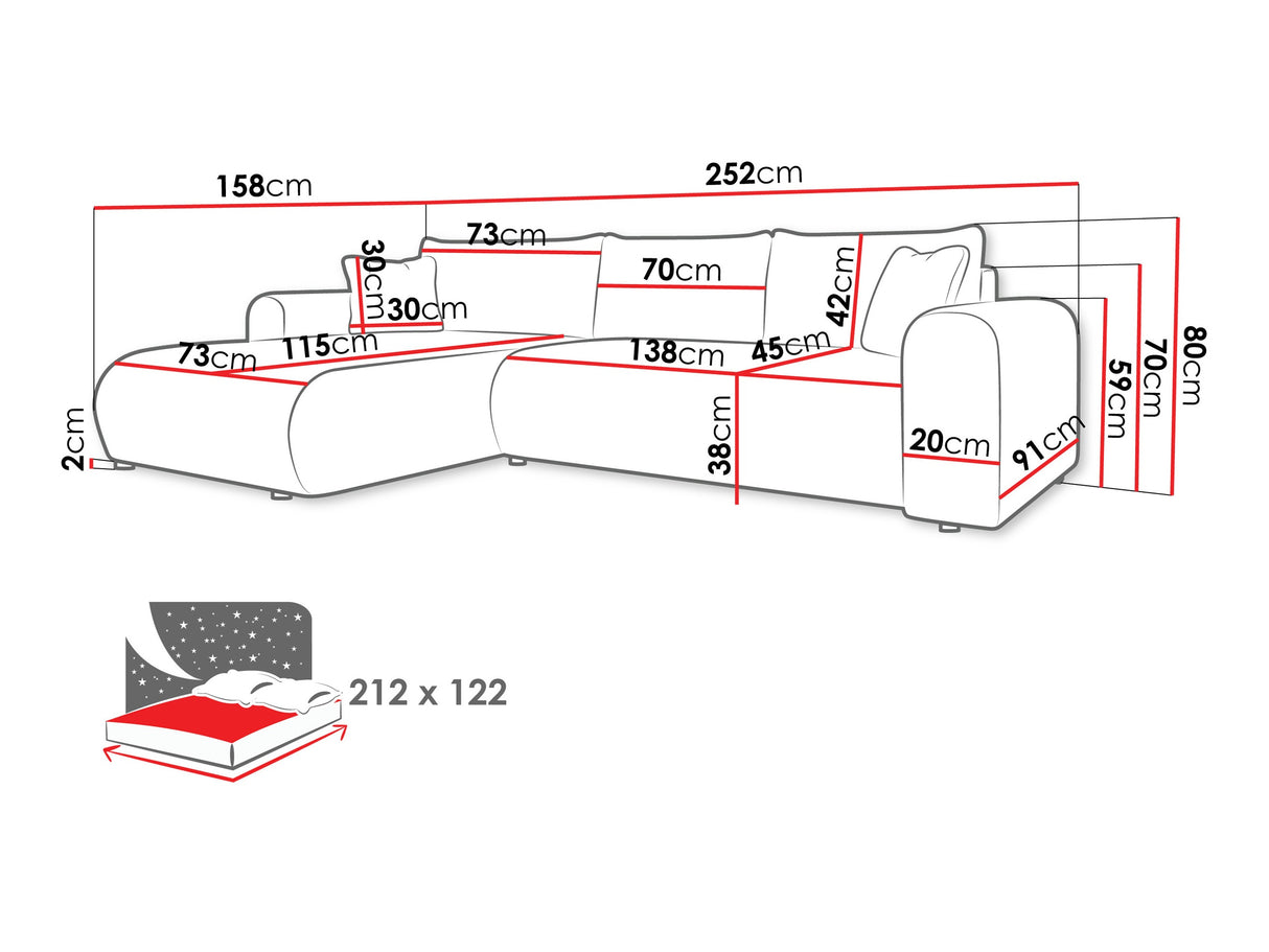 Stūra dīvāns 594049