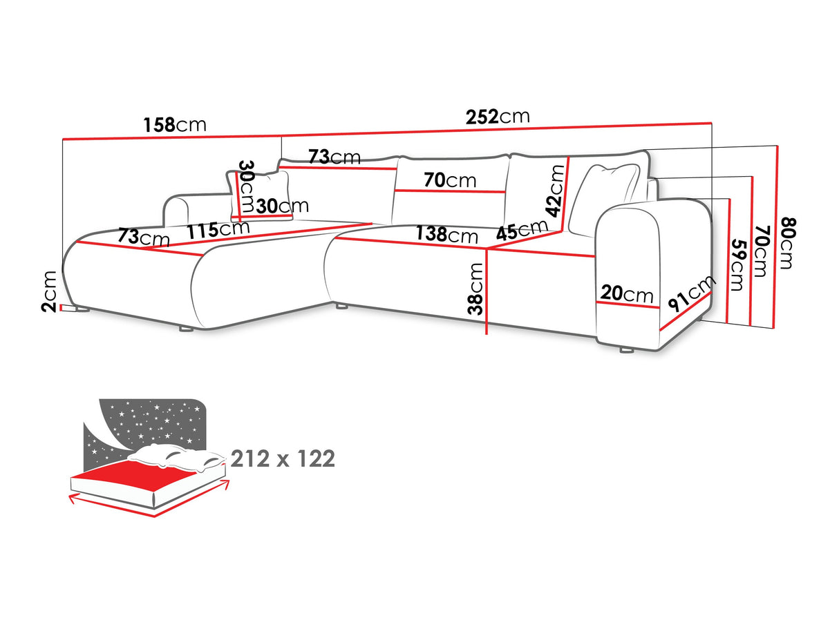 Stūra dīvāns 594049
