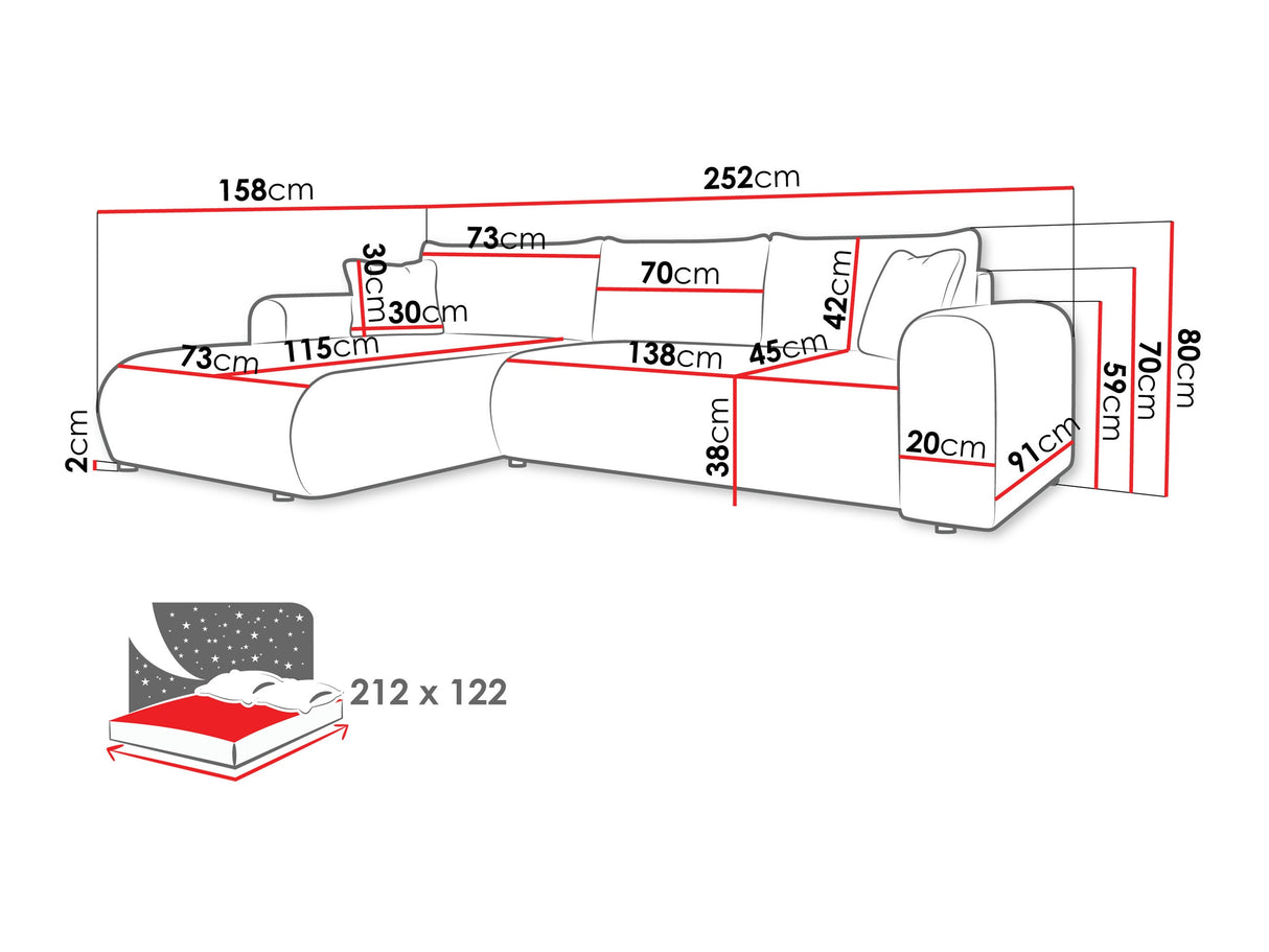 Stūra dīvāns 594049