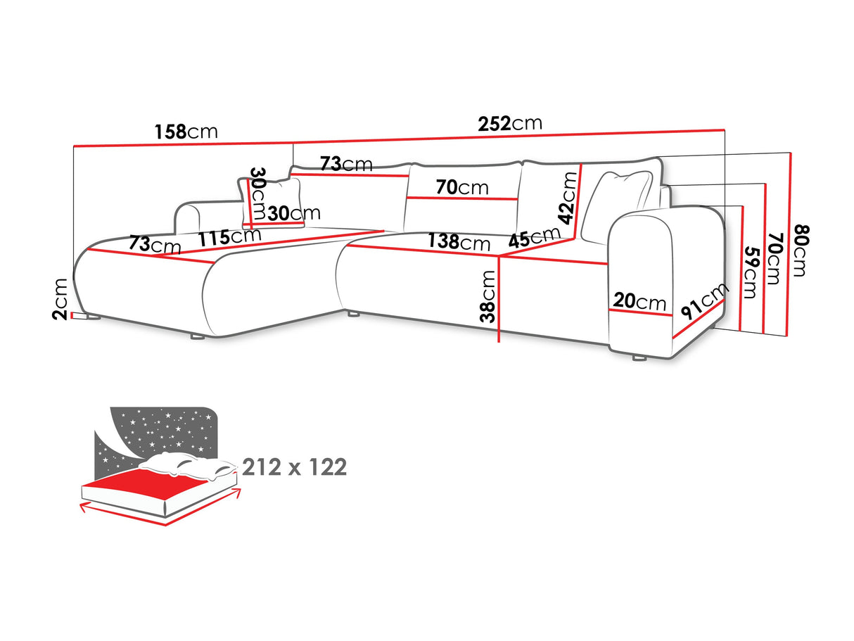 Stūra dīvāns 594049