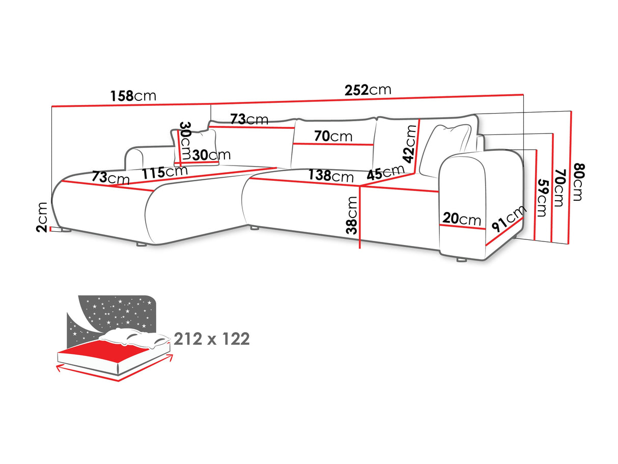 Stūra dīvāns 594049