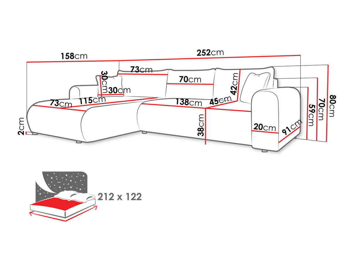 Stūra dīvāns 594049