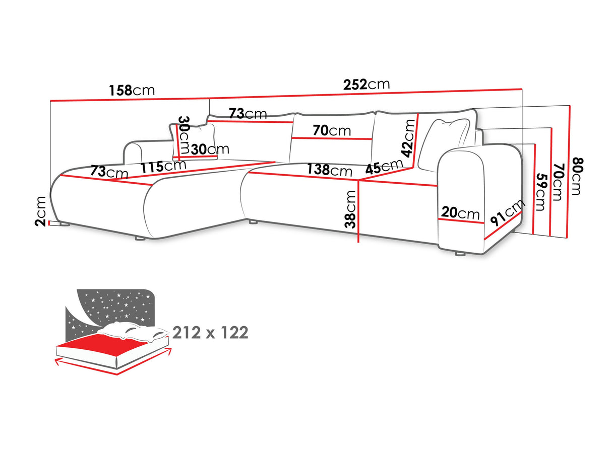 Stūra dīvāns 594049