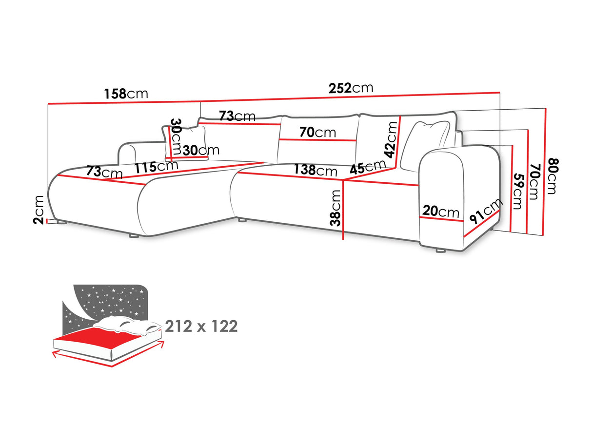 Stūra dīvāns 594049