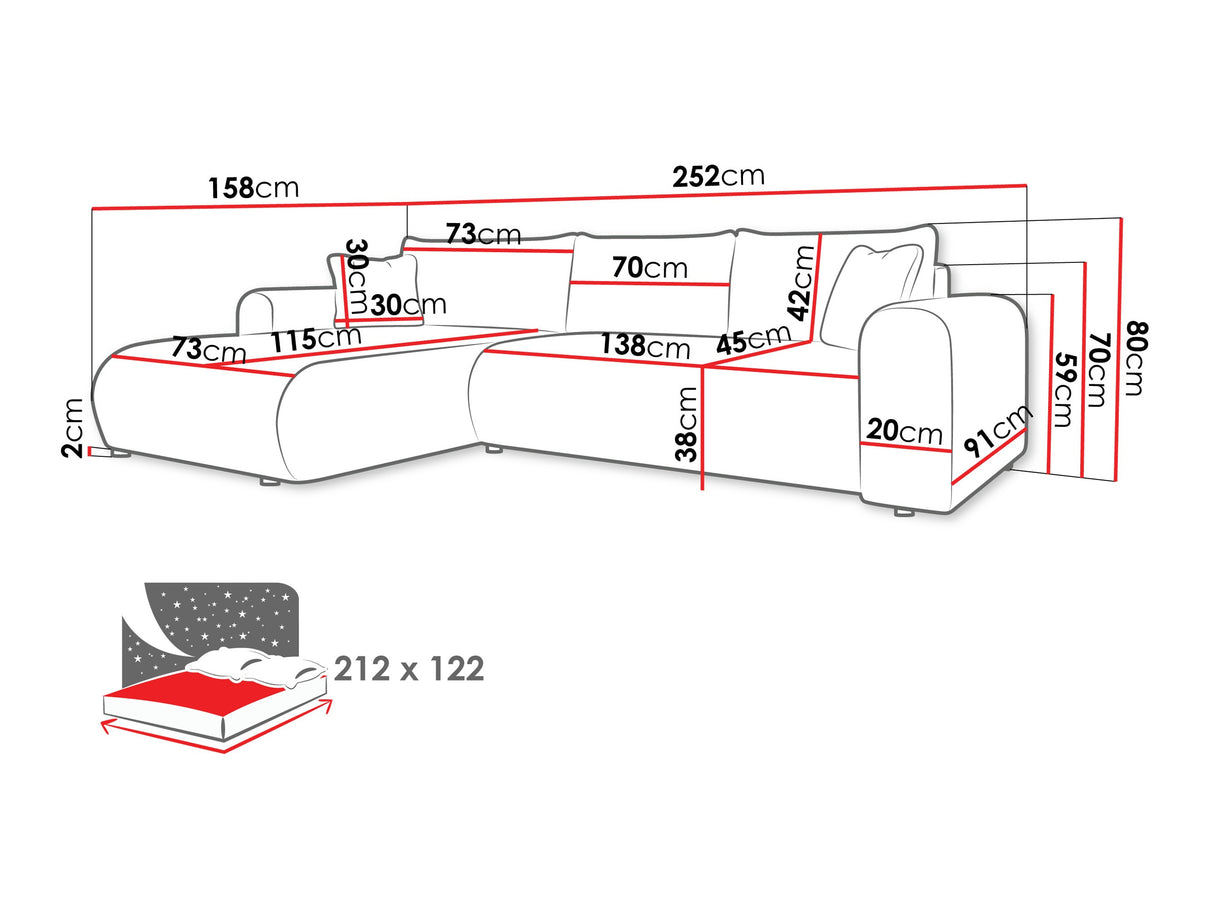 Stūra dīvāns 594049