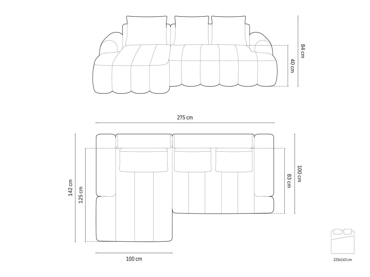 Stūra dīvāns 594225