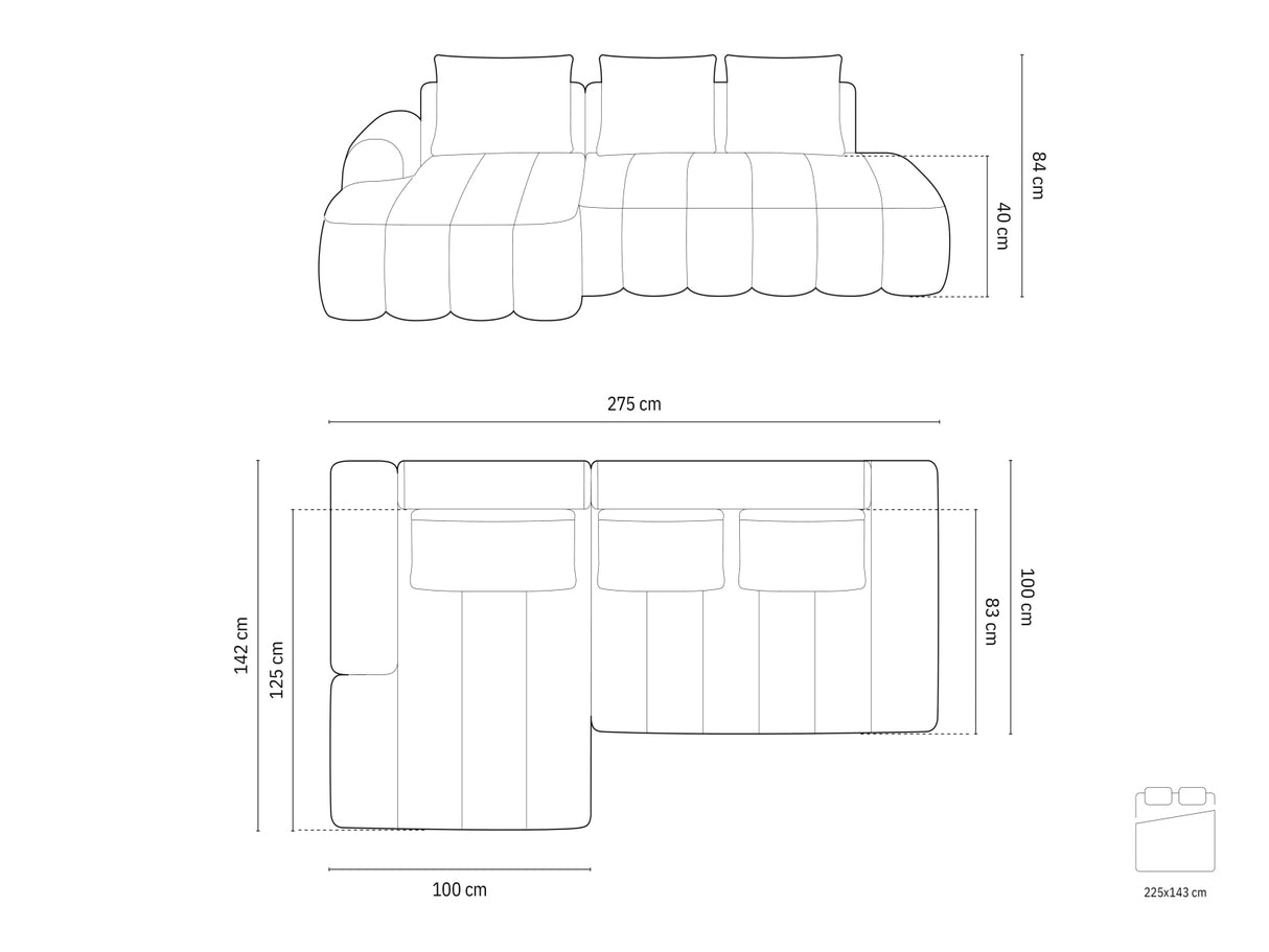 Stūra dīvāns 594225