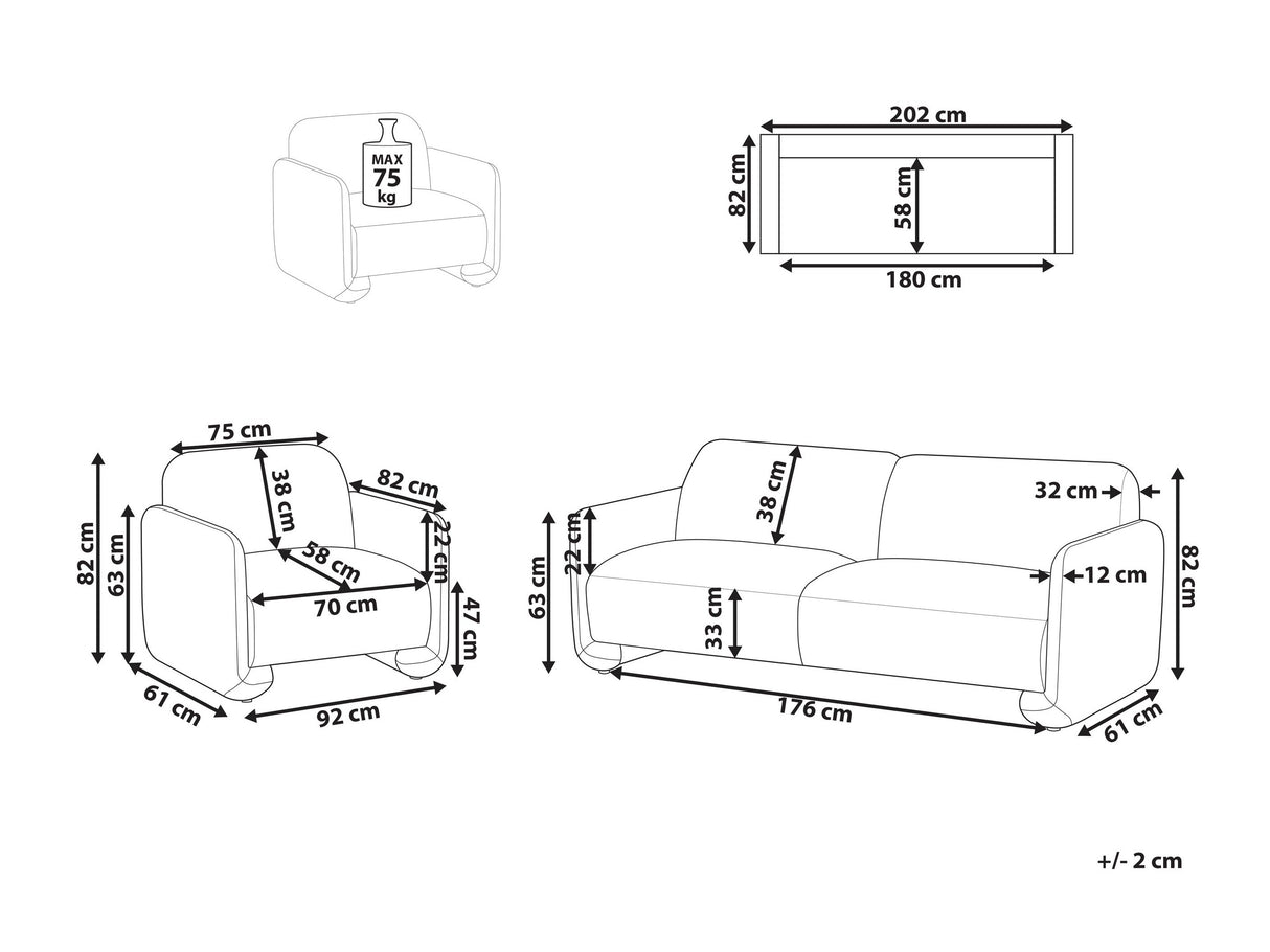 Mīksto mēbeļu komplekts 594438