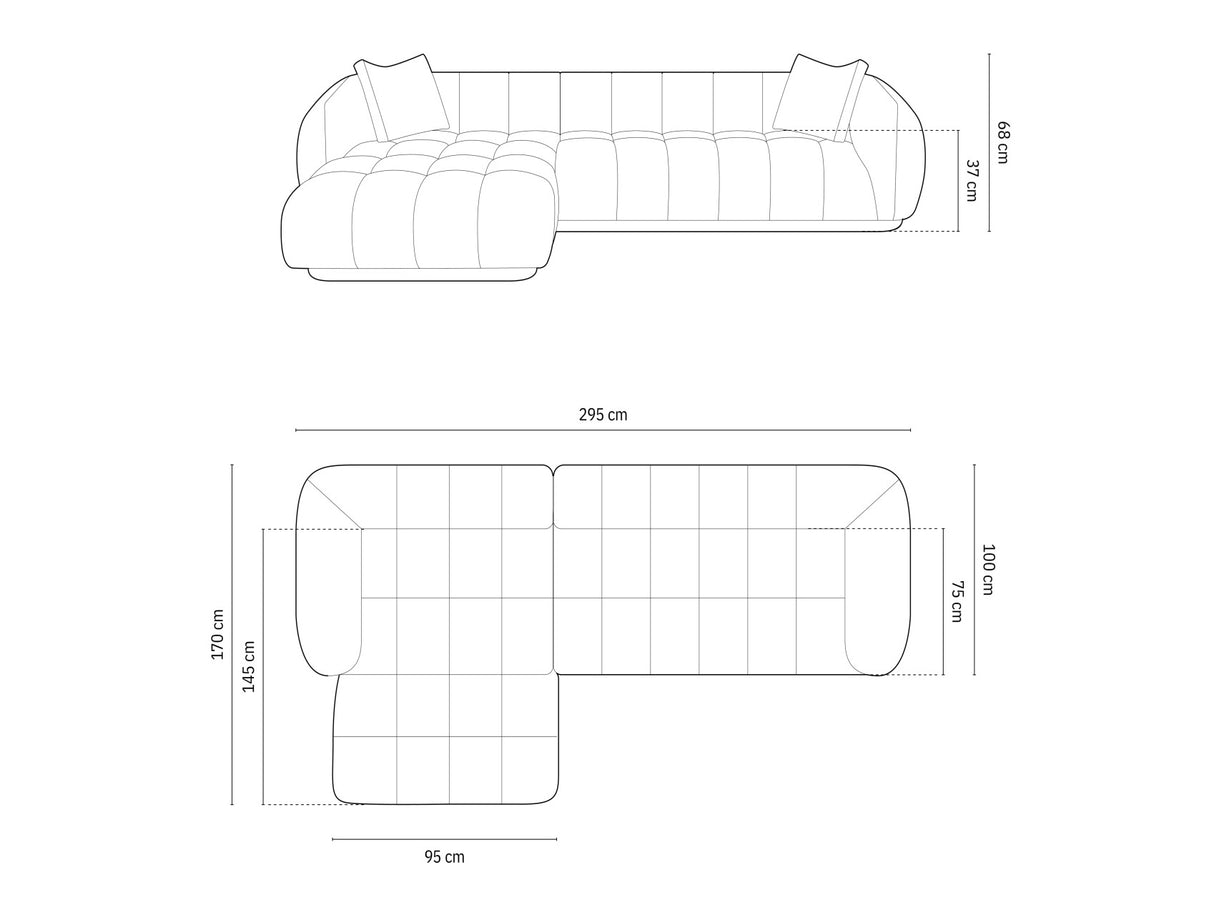 Stūra dīvāns 594479