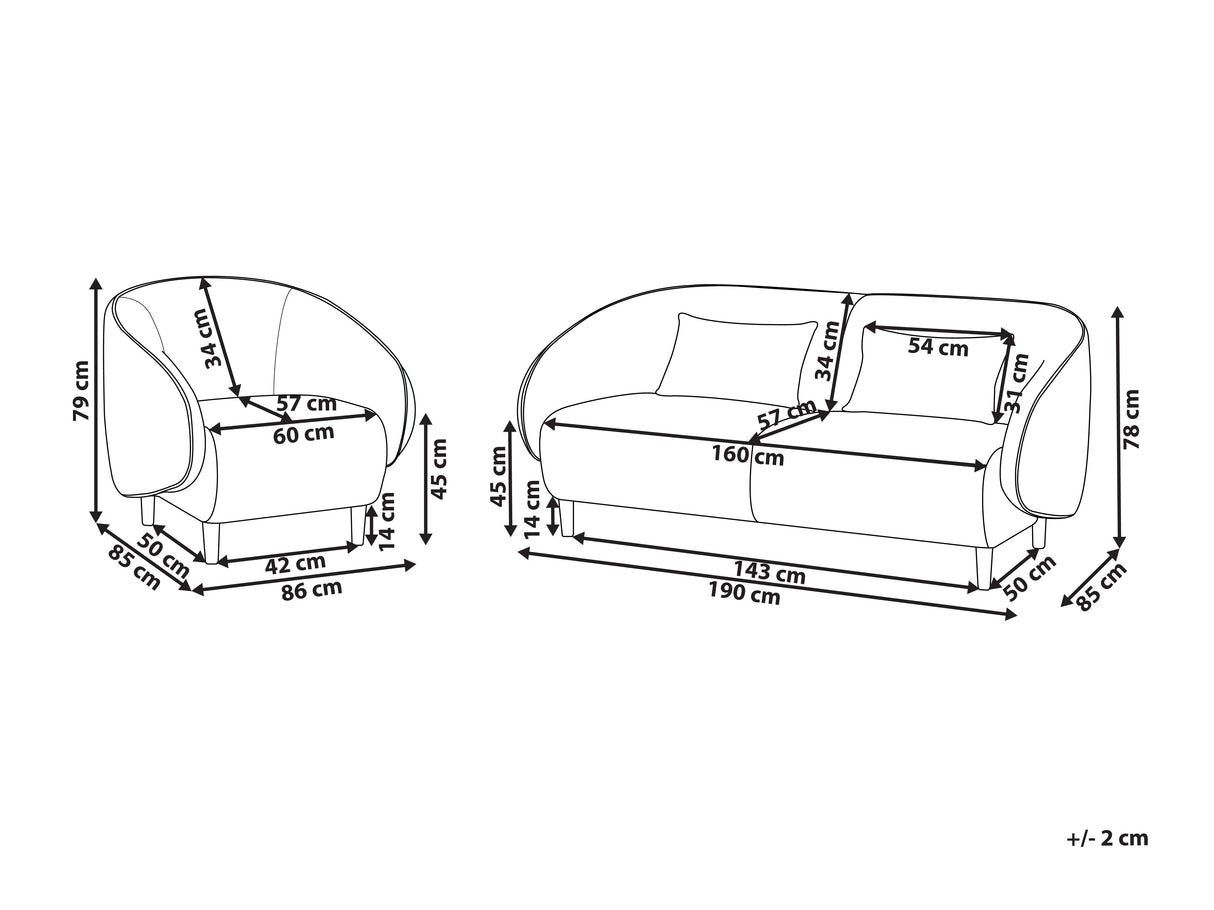 Mīksto mēbeļu komplekts 594592