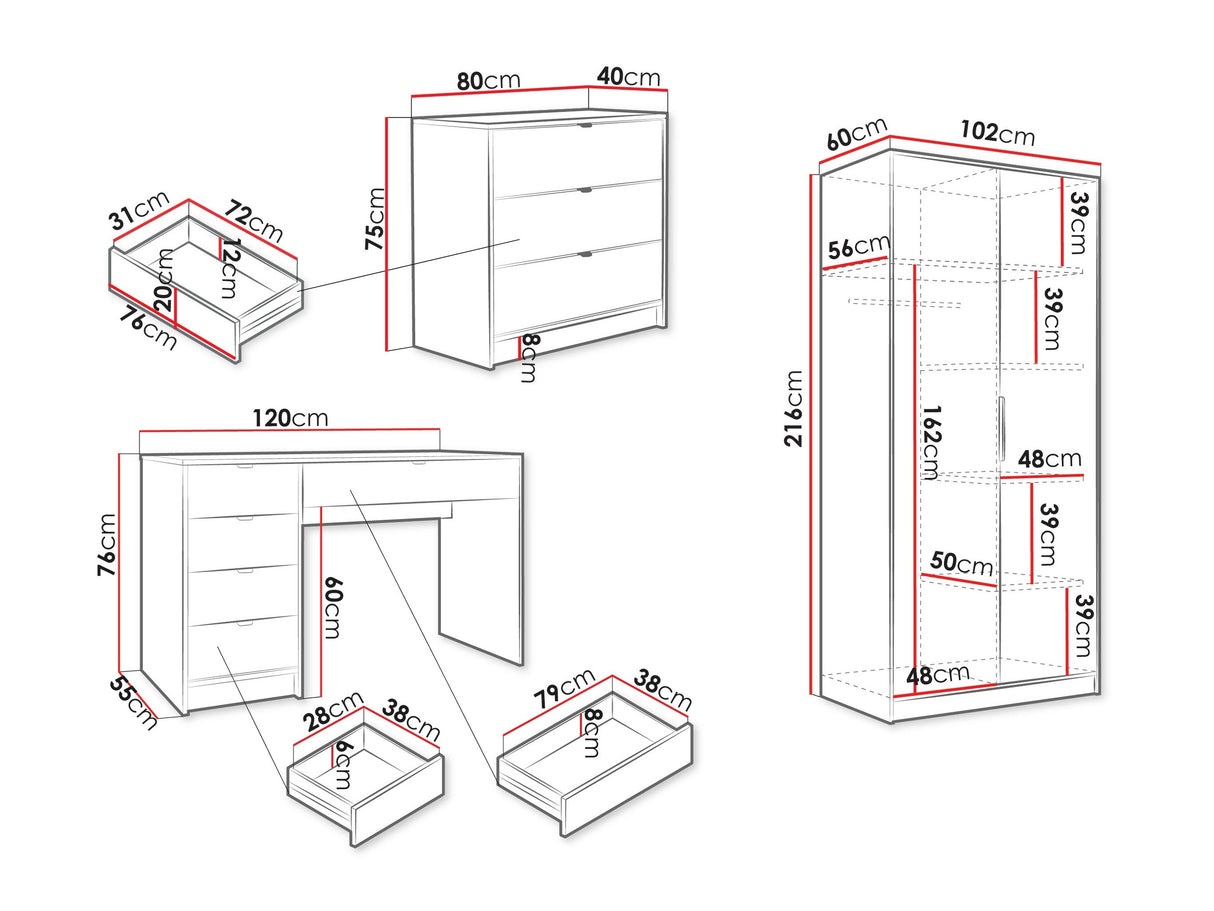 Biroja mēbeļu komplekts 594826