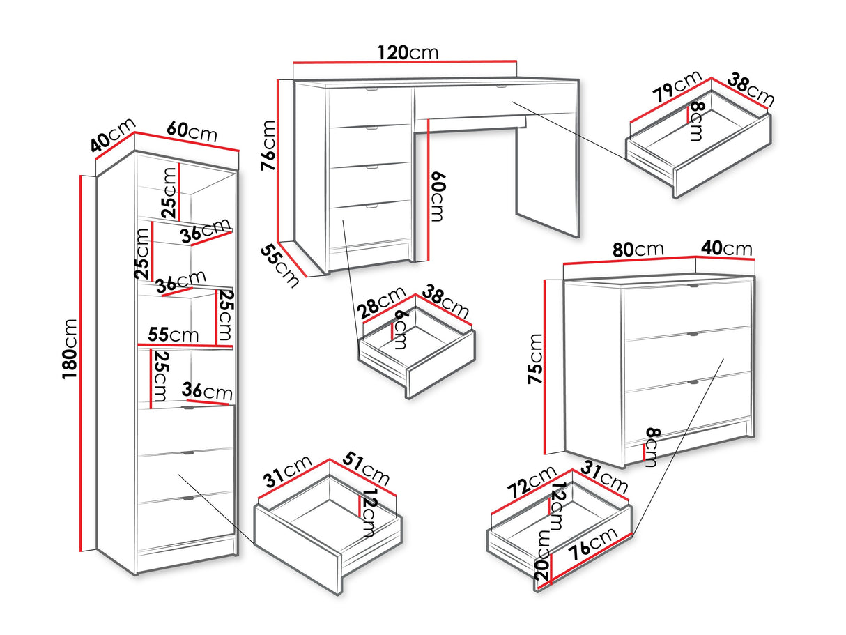 Biroja mēbeļu komplekts 594828