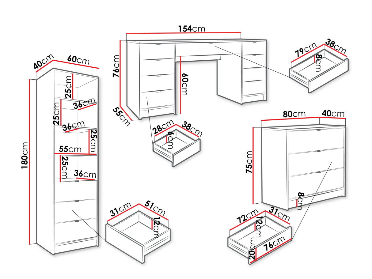 Biroja mēbeļu komplekts 594840