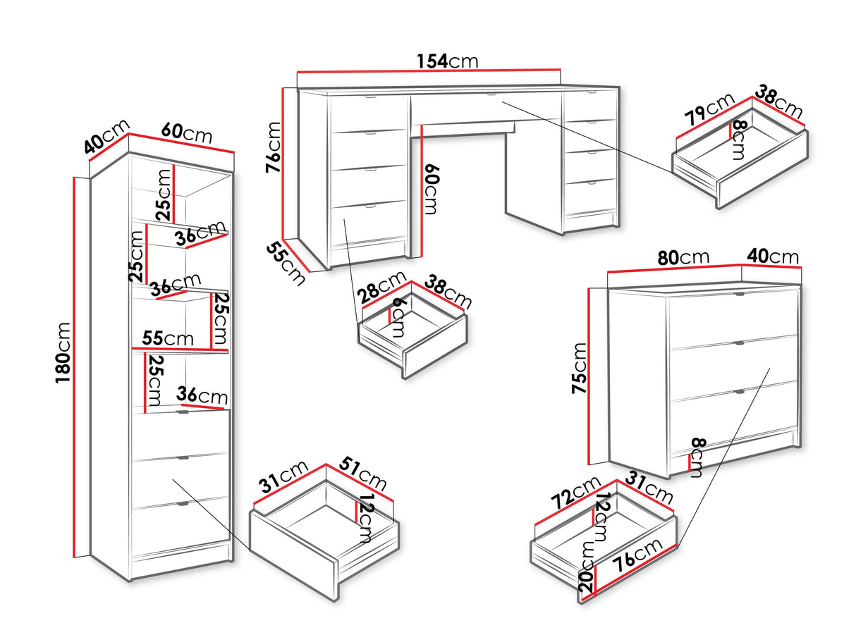Biroja mēbeļu komplekts 594840