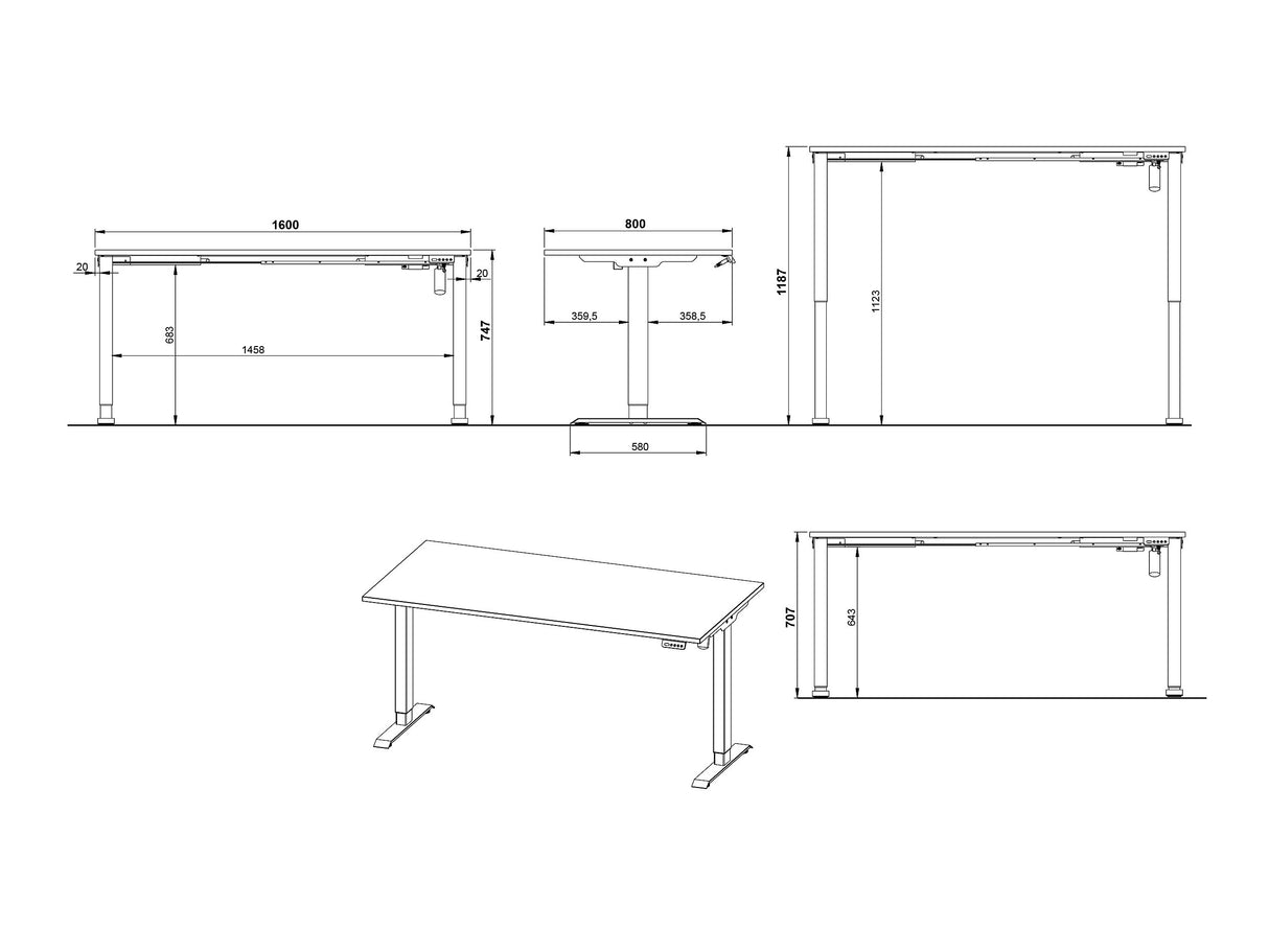 Rakstāmgalds ar regulējamu augstumu 555214