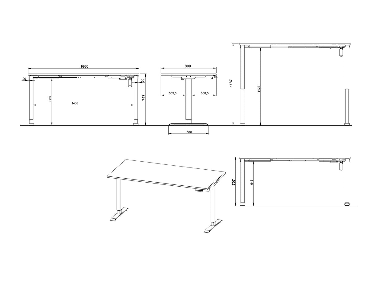 Rakstāmgalds ar regulējamu augstumu 555214 4082707