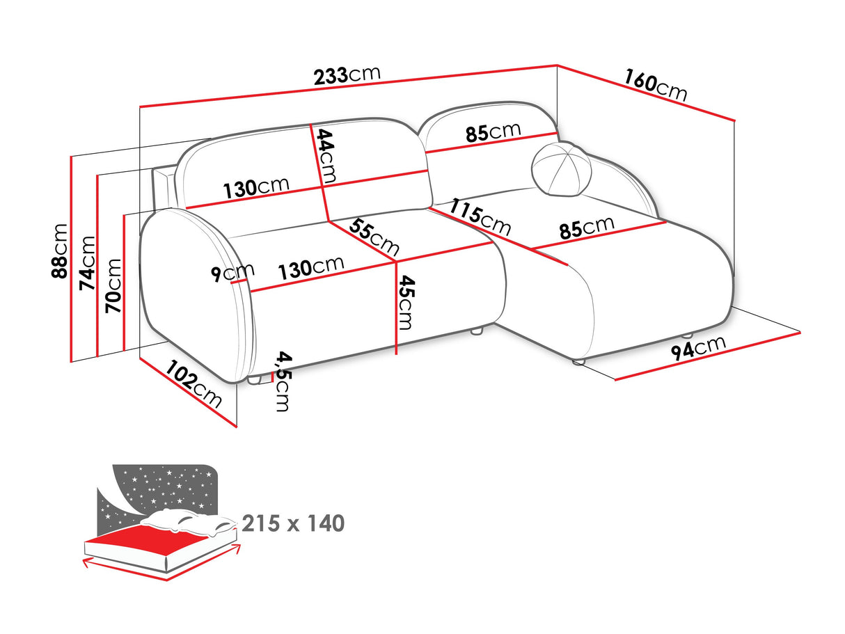 Stūra dīvāns 595093