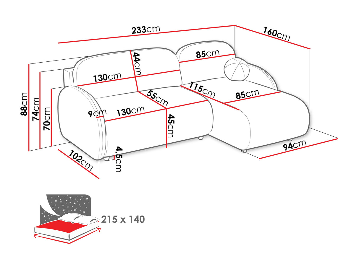 Stūra dīvāns 595093