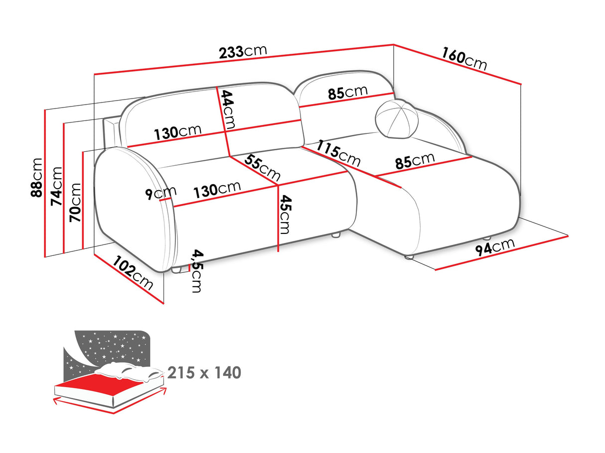 Stūra dīvāns 595093
