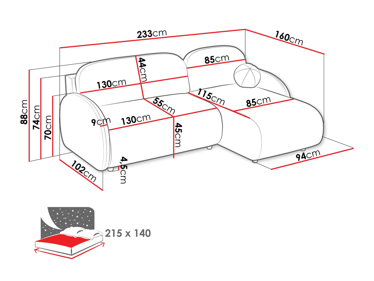 Stūra dīvāns 595093