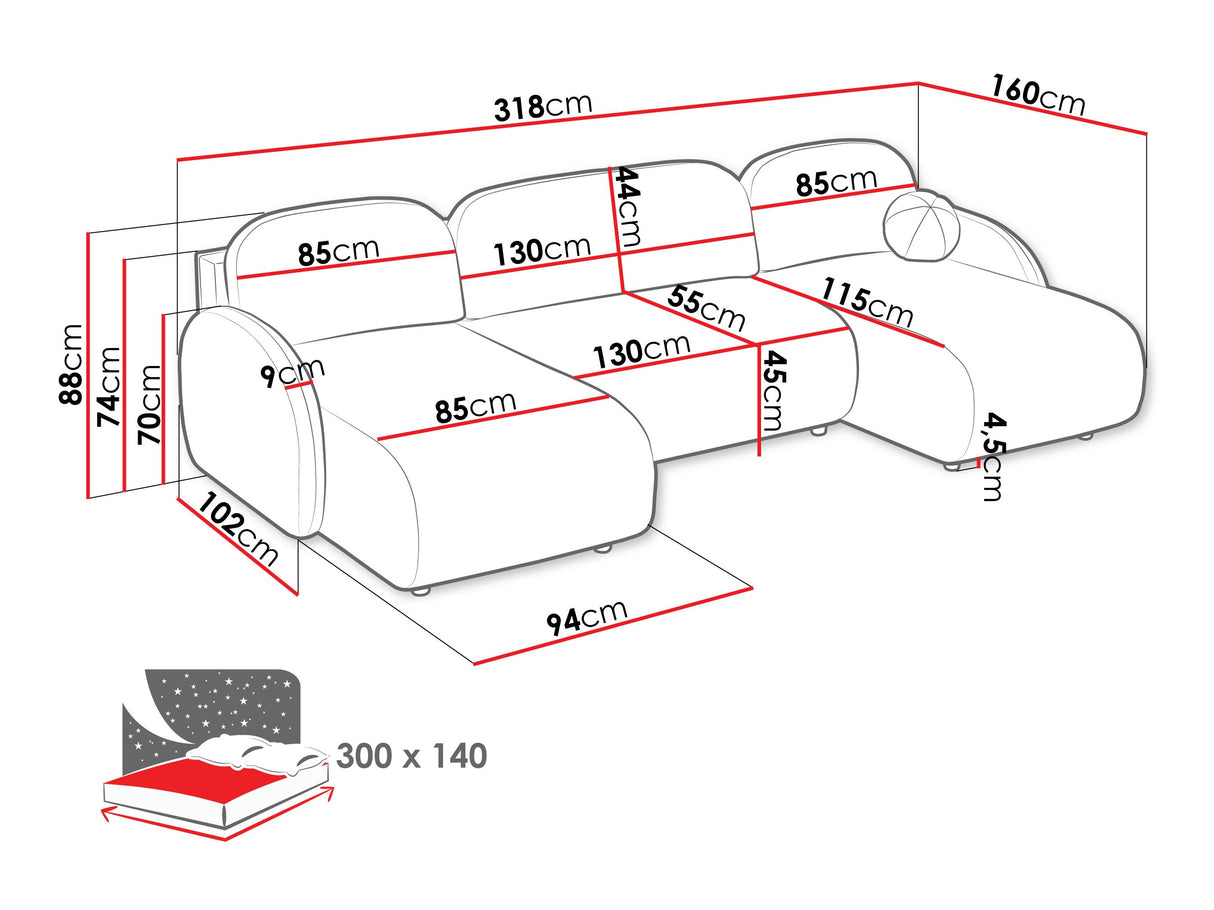 Stūra dīvāns 595133