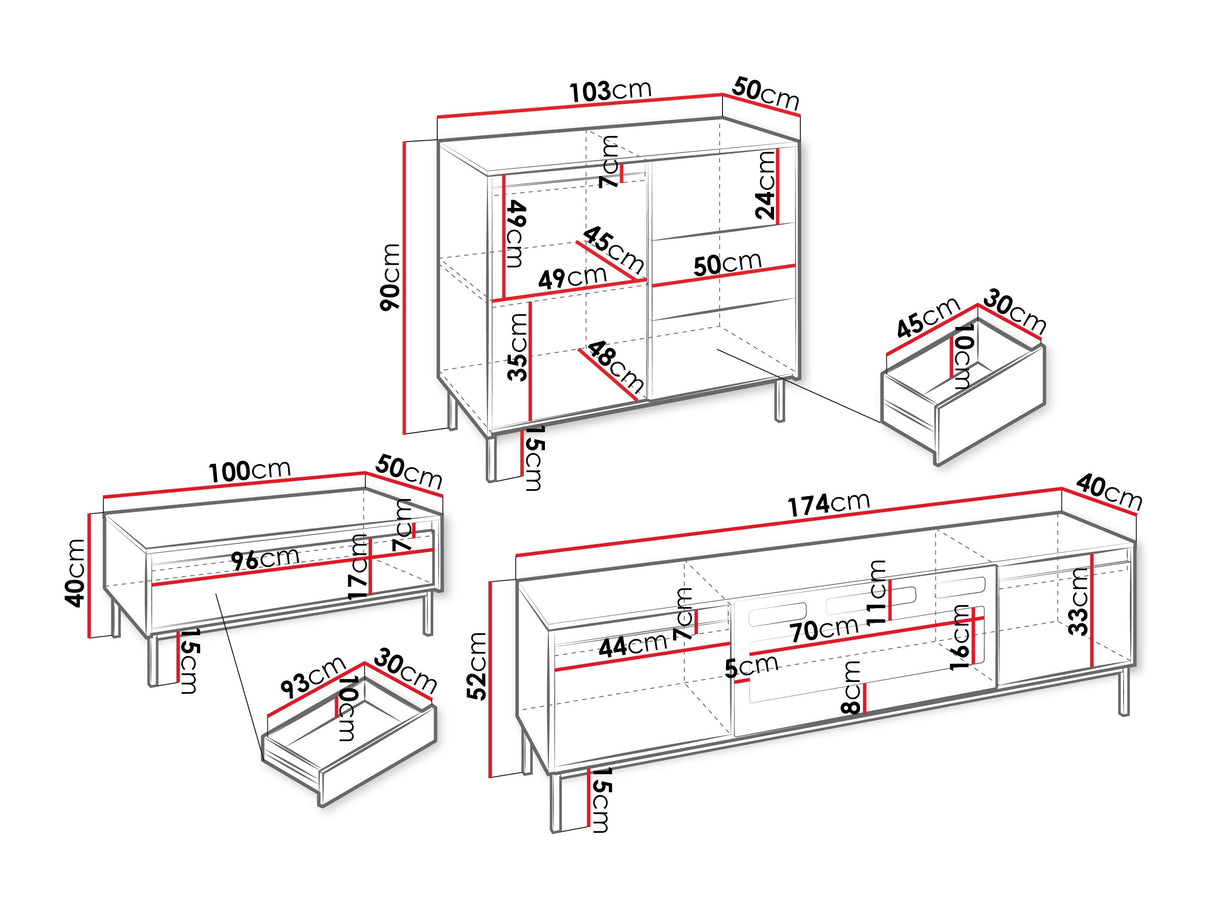 Viesistabas komplekts 595428