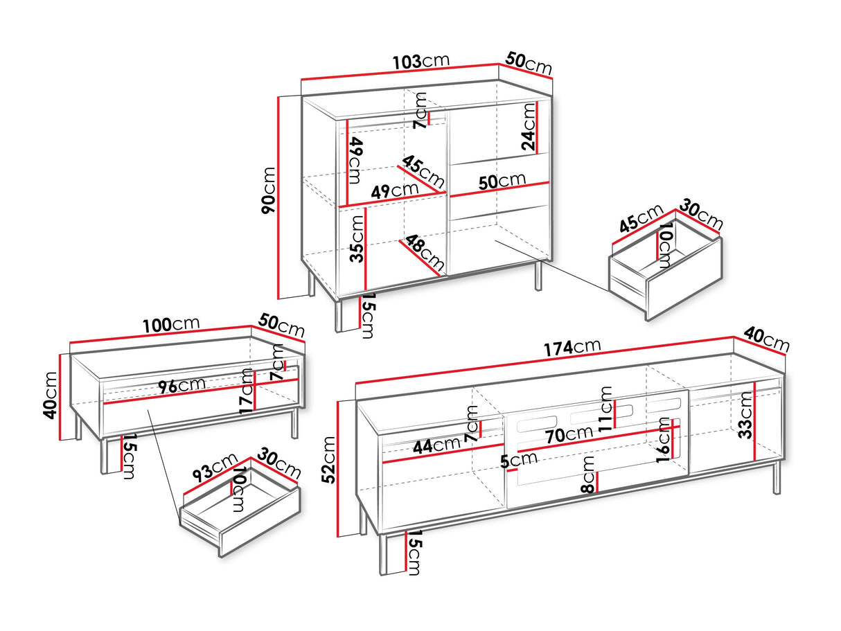 Viesistabas komplekts 595428