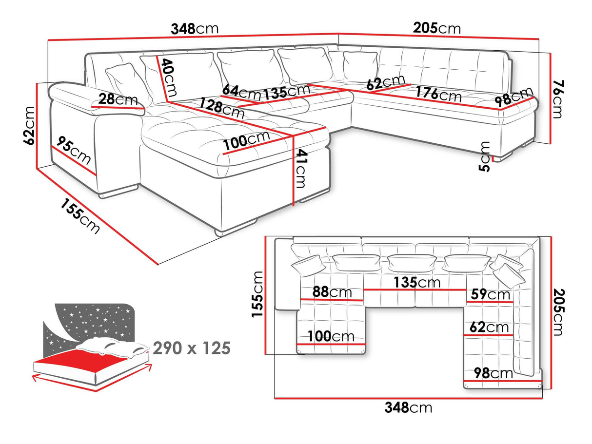 Stūra dīvāns 45978 4087070