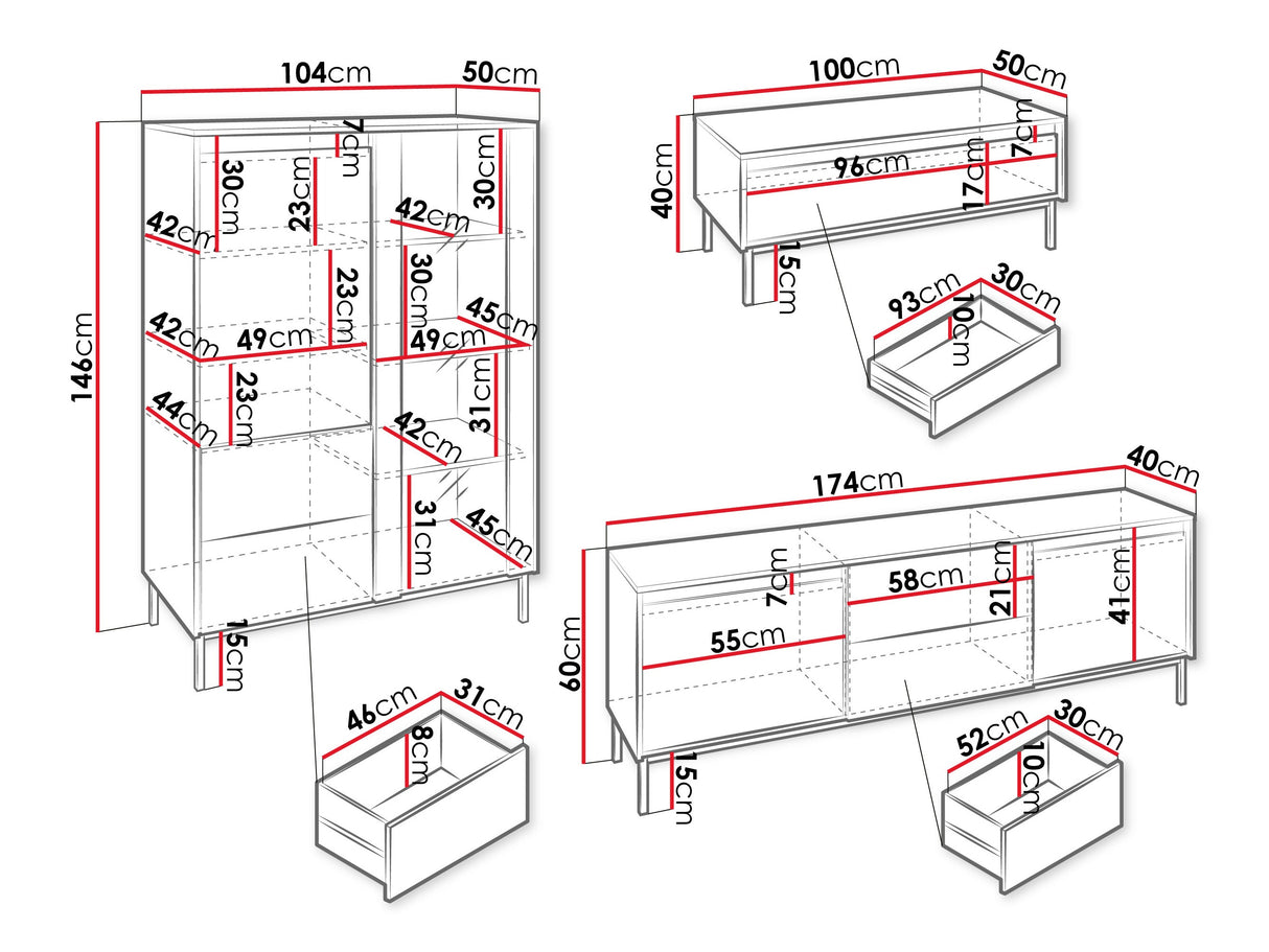 Viesistabas komplekts 595464