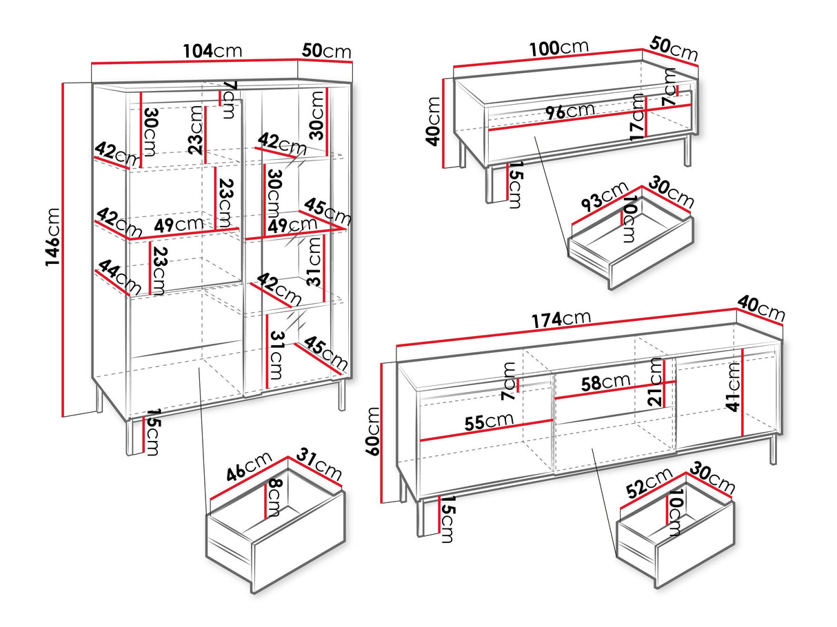 Viesistabas komplekts 595464