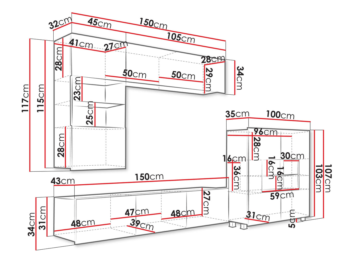 Viesistabas komplekts 61423