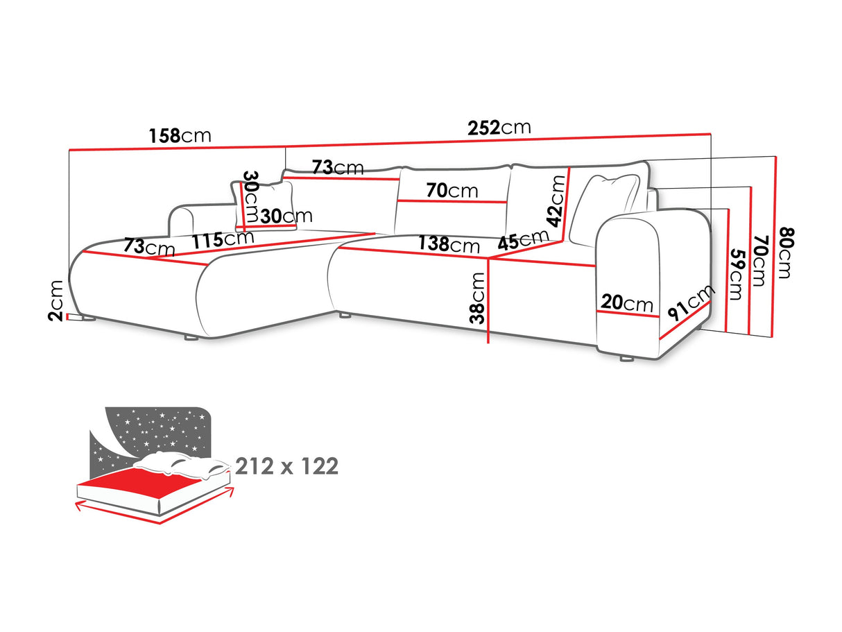 Stūra dīvāns 594049